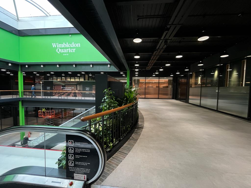 Wimbledon Quarter — concourse view from escalator
