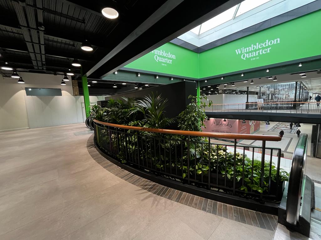 Wimbledon Quarter — upper-level architectural view